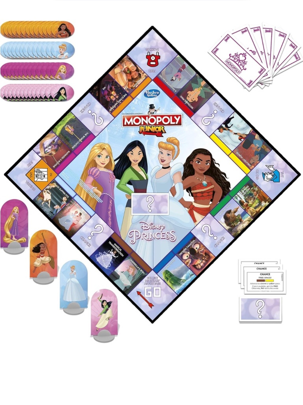 Monopoly Junior Disney Princess Edition Board Game - Picture 2 of 9